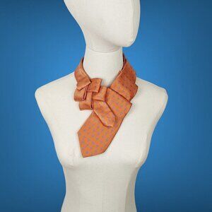 Ogsplosh Women's Orange Flamingo Ascot Scarf Orange And Blue NEW